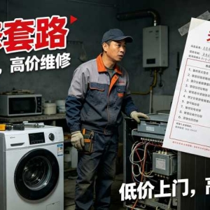 修个开关收309元：家电维修乱收费套路与避坑