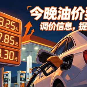 今晚24时油价或大涨，一箱油贵20多块，怎么加最省
