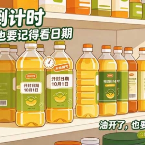 一桶食用油开封后能放多久：很多家庭都超期了