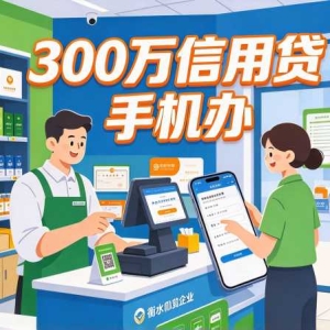 衡水小微企业注意：300万信用贷手机点一点就能办
